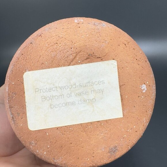 TPG T Puterbaugh Gill Folk Art Pottery RedWare Vase Vessel Hand Made Ceramic VTG - Picture 6 of 14